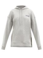 Matchesfashion.com Ganni - Software Recycled Cotton-blend Hooded Sweatshirt - Womens - Light Grey