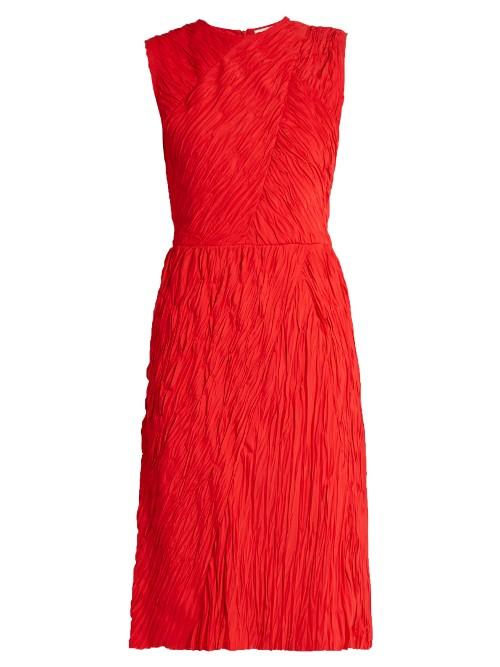 Nina Ricci Crinkle-effect Sleeveless Dress