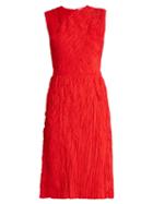 Nina Ricci Crinkle-effect Sleeveless Dress