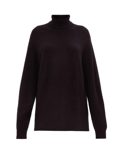 Raey - Recycled-cashmere Blend Roll-neck Sweater - Womens - Black
