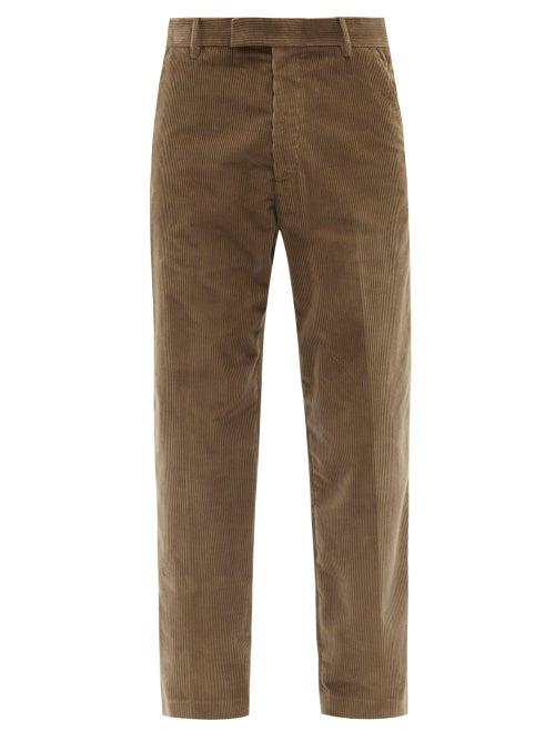 The Row - Elijah Corduroy Straight-leg Trousers - Mens - Beige