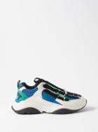 Amiri - Bone Leather Running Trainers - Mens - White Multi
