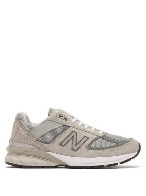 Matchesfashion.com New Balance - 990v5 Suede And Mesh Trainers - Womens - Grey
