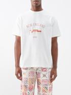 Bode - New England-print Cotton-jersey T-shirt - Mens - White