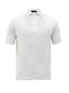 Matchesfashion.com Thom Sweeney - Spread-collar Cotton Polo Shirt - Mens - Cream