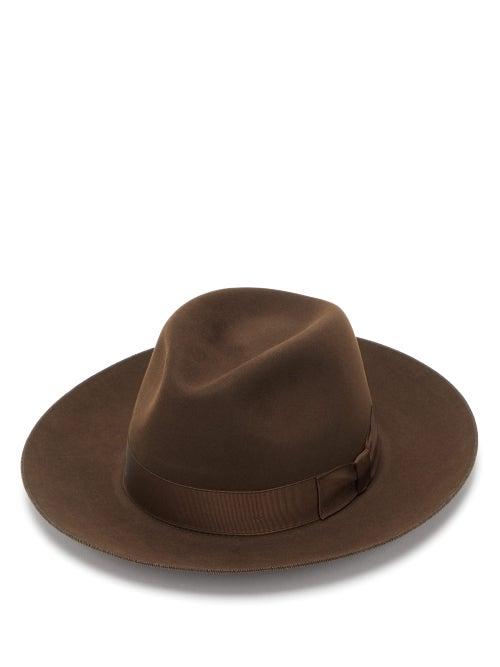 Matchesfashion.com Lock & Co. Hatters - Oscar Felt Fedora - Mens - Brown