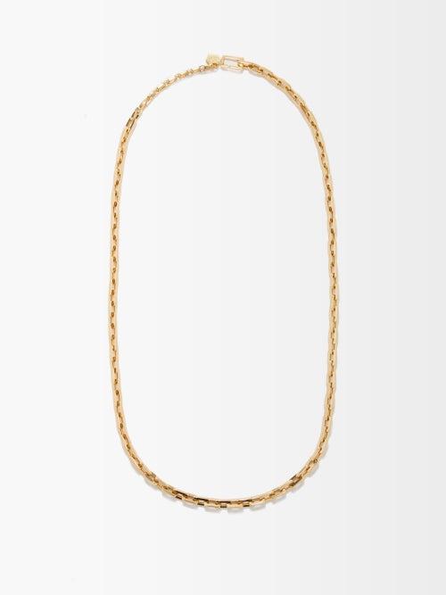Shay - Deco Link 18kt Gold Necklace - Mens - Yellow Gold