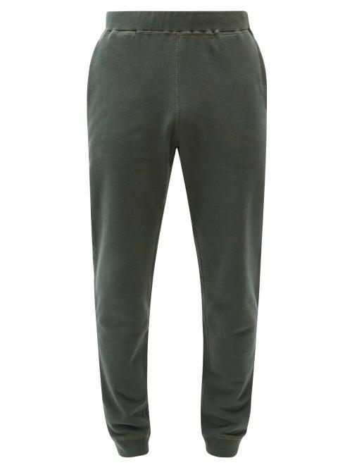 Matchesfashion.com Sunspel - Elasticated-waist Cotton-jersey Track Pants - Mens - Dark Green