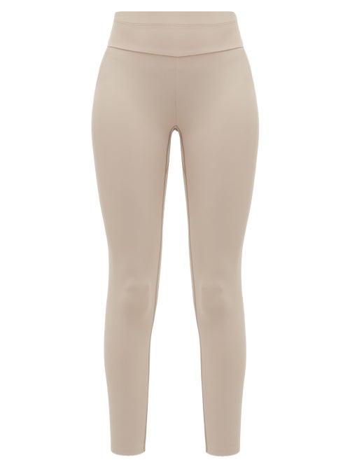 Matchesfashion.com Vaara - Millie High-rise Leggings - Womens - Light Brown