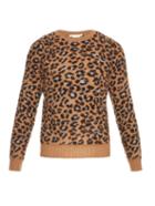 Marc Jacobs Leopard Cashmere And Wool-blend Sweater