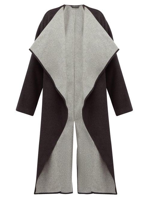 Matchesfashion.com Carl Kapp - Lapetus Double Faced Wool Blend Coat - Womens - Dark Grey