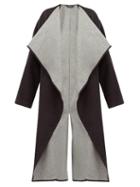 Matchesfashion.com Carl Kapp - Lapetus Double Faced Wool Blend Coat - Womens - Dark Grey