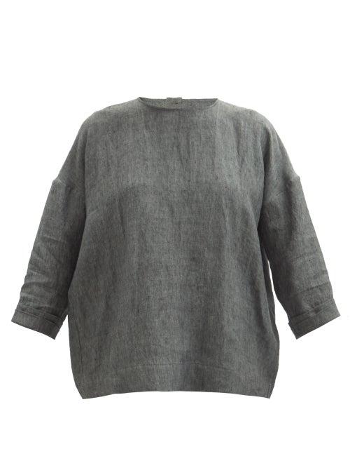 Toogood - The Perfumer Linen Top - Womens - Blue
