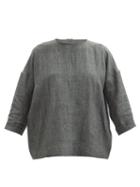 Toogood - The Perfumer Linen Top - Womens - Blue