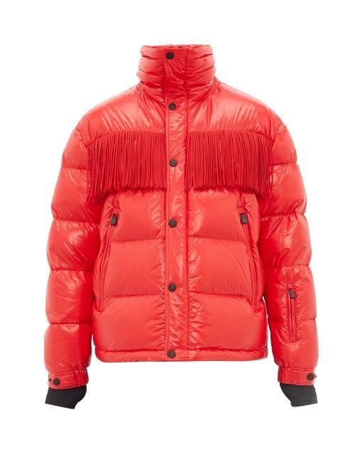 Matchesfashion.com 3 Moncler Grenoble - Fringed Down Filled Jacket - Mens - Red