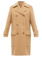 Matchesfashion.com Burberry - Earsdon Double-breasted Cashmere Coat - Womens - Camel