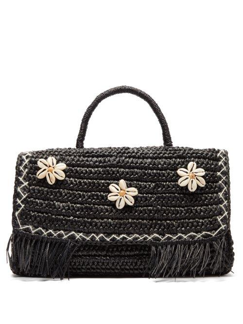 Matchesfashion.com Sensi Studio - La Cartera Shell Embellished Basket Bag - Womens - Black