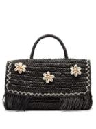 Matchesfashion.com Sensi Studio - La Cartera Shell Embellished Basket Bag - Womens - Black