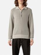 Tom Ford - Ribbed Polo Shirt - Mens - Beige