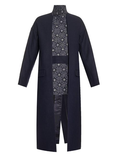 Toga Cut-out Detail Wool-blend Coat