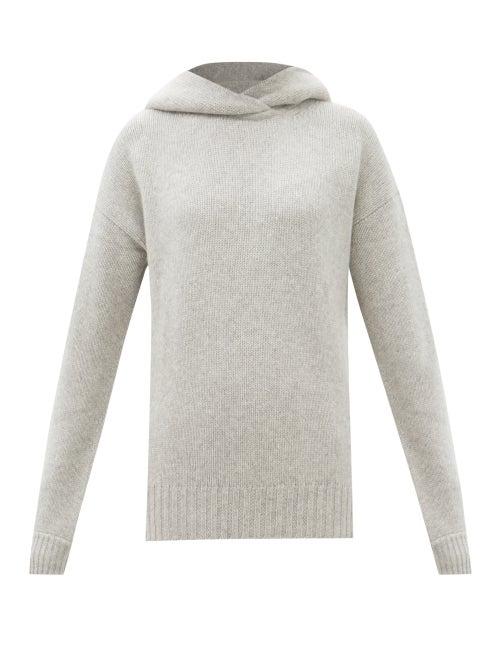 Raey - Responsible-cashmere Hooded Sweatshirt - Womens - Grey