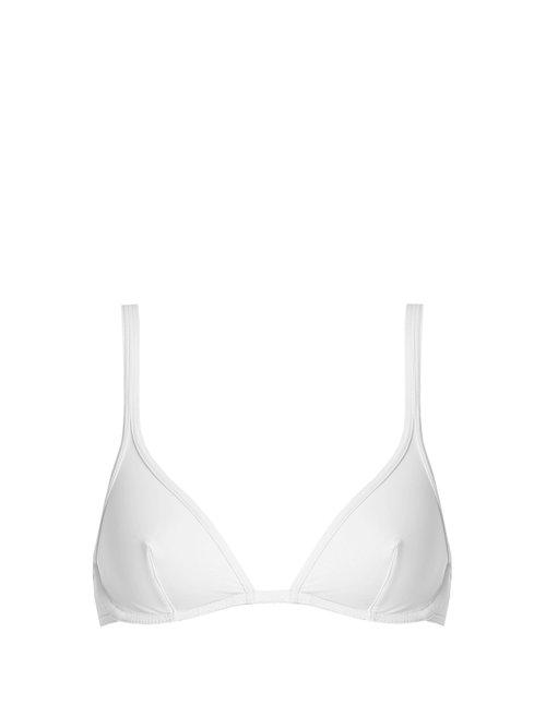Matchesfashion.com Ephemera - Triangle Bikini Top - Womens - White