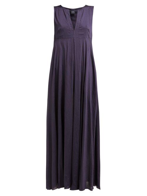 Matchesfashion.com Max Mara Beachwear - Ugolina Dress - Womens - Navy