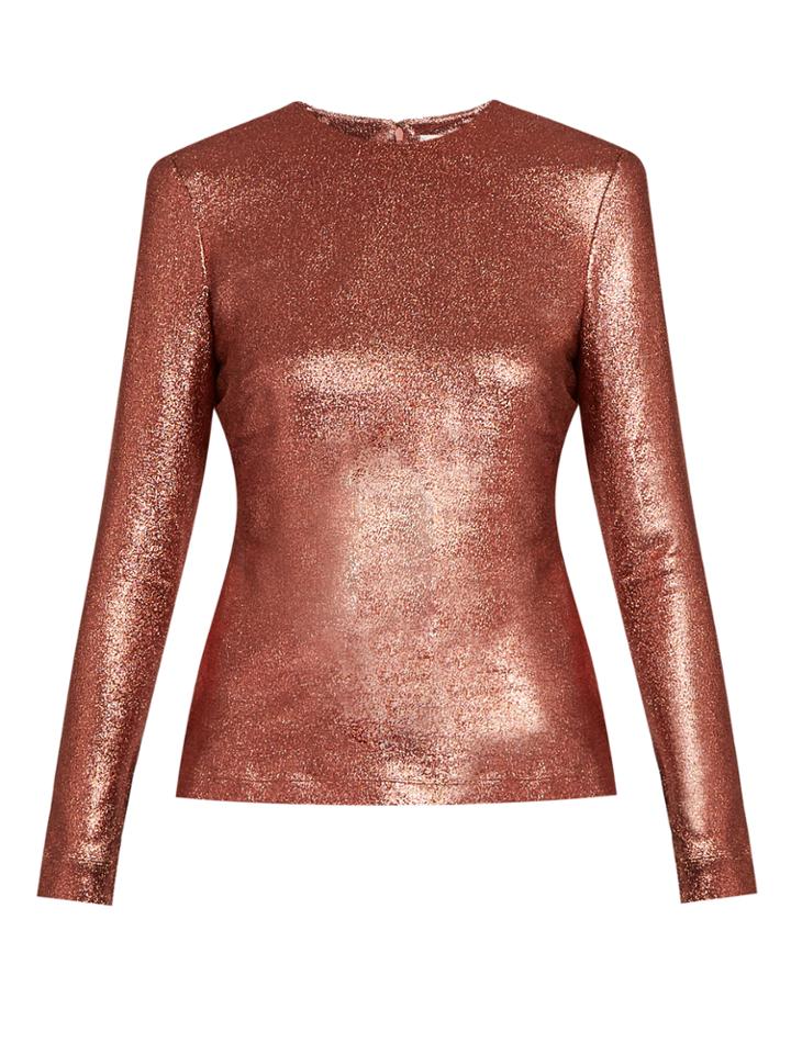 Zimmermann Karmic Long-sleeved Silk-blend Top