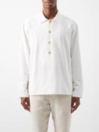 Commas - Half-button Linen-ramie Blend Shirt - Mens - White