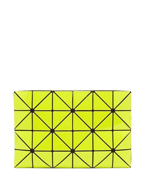Matchesfashion.com Bao Bao Issey Miyake - Lucent Two Tone Flat Pouch - Womens - Yellow Multi