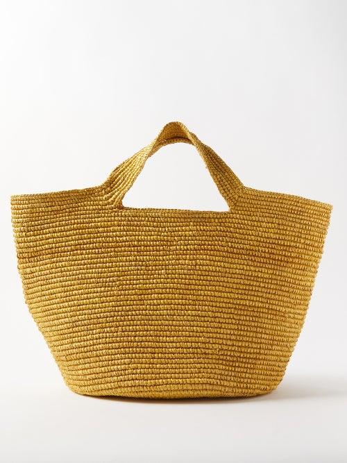 Sensi Studio - Bolso Playero Straw Basket Bag - Womens - Beige