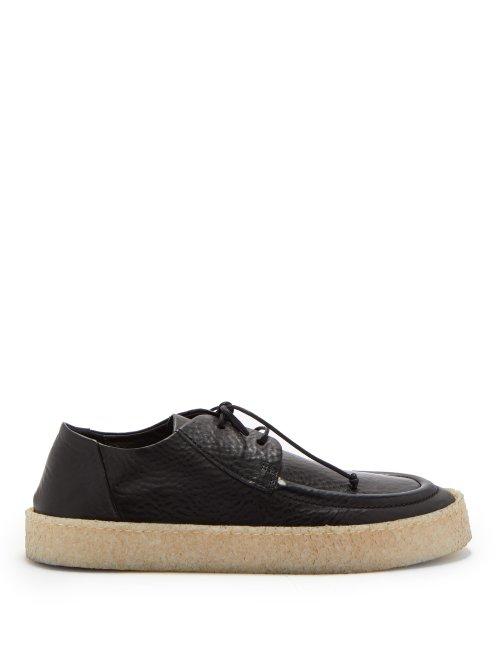Matchesfashion.com Marsll - Cassapara Leather Derby Shoes - Mens - Black