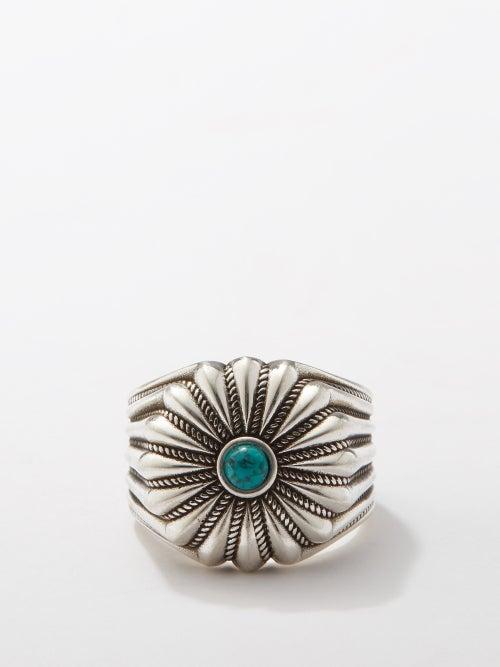 Gucci - Interlocking G Flower Sterling-silver Ring - Mens - Silver