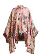 F.r.s - For Restless Sleepers Oversized Floral-print Silk-twill Blouse