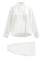 Deiji Studios - 06 Short Linen Pyjamas - Womens - White