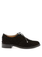 Matchesfashion.com Jimmy Choo - Reeve Embellished Velvet Brogues - Womens - Black