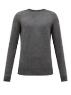 Raey - Mercerized Merino Wool Crew-neck Sweater - Mens - Charcoal