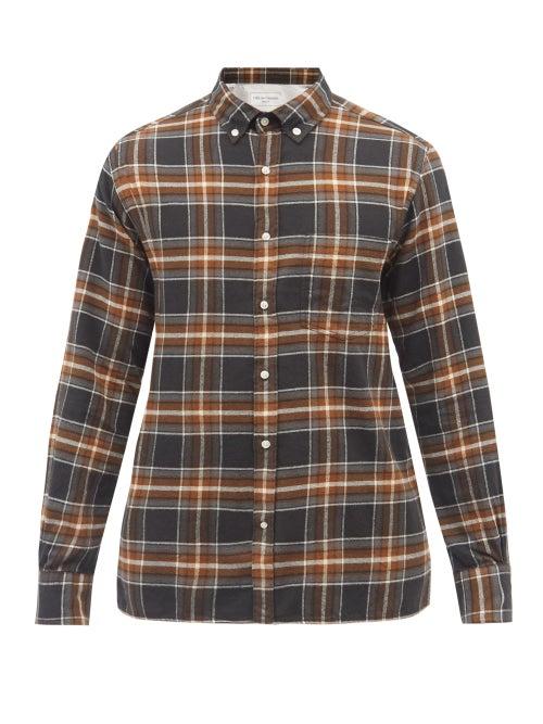 Mens Rtw Officine Gnrale - Arsene Checked Cotton-flannel Shirt - Mens - Multi