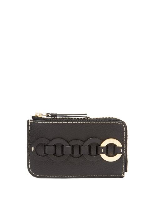 Matchesfashion.com Chlo - Darryl Leather Cardholder - Womens - Black