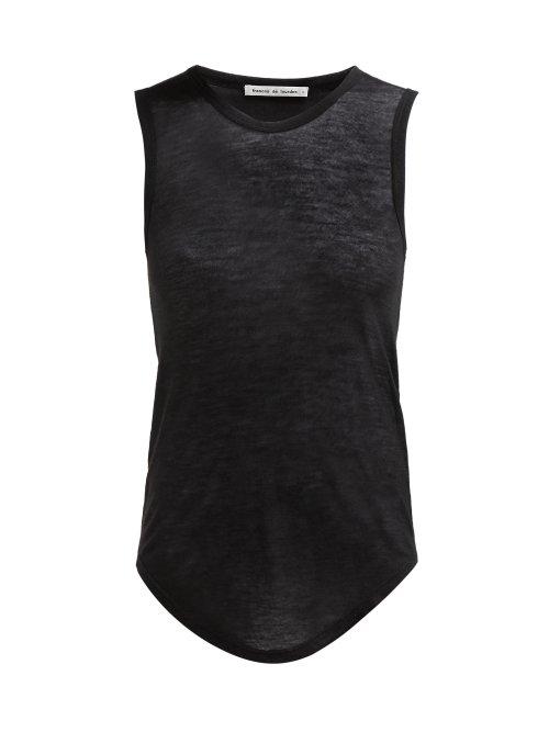 Matchesfashion.com Frances De Lourdes - Max Cashmere Blend Tank Top - Womens - Black