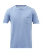 Officine Gnrale - Chest-pocket Lyocell-blend Jersey T-shirt - Mens - Blue