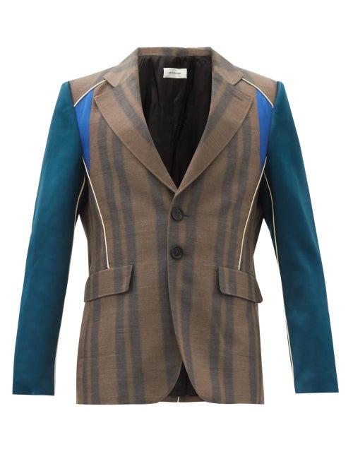 Matchesfashion.com Wales Bonner - Isaacs Single-breasted Wool-blend Twill Jacket - Mens - Brown