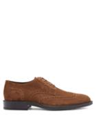 Matchesfashion.com Tod's - Bucature Suede Derby Shoes - Mens - Brown