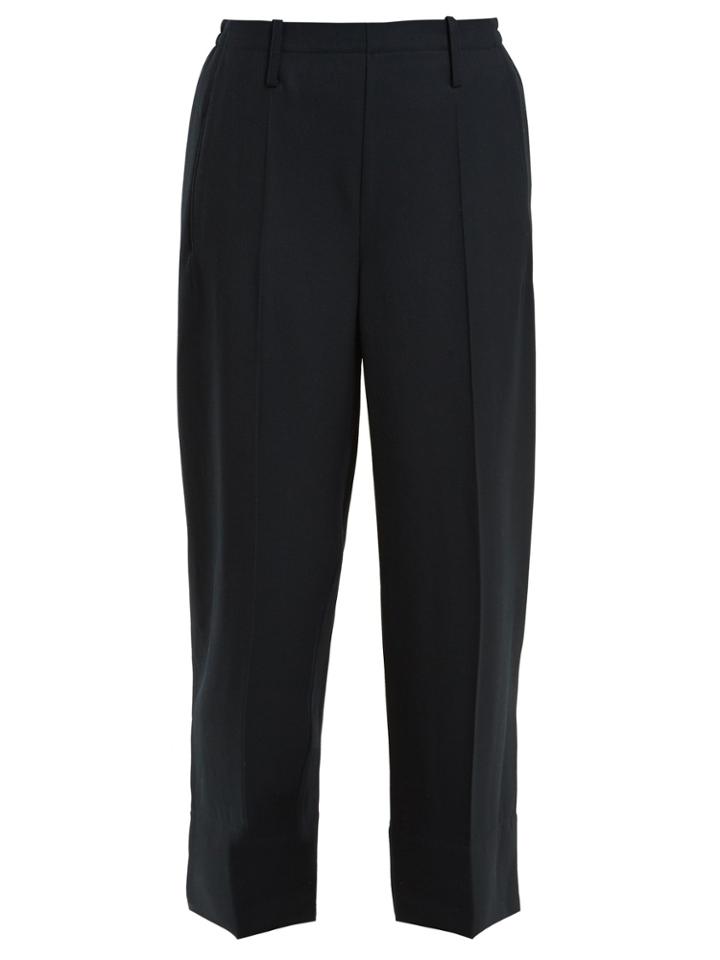 Lemaire Wide-leg Wool-gabardine Trousers
