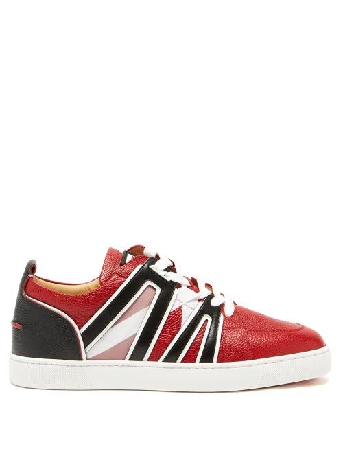 Christian Louboutin - Vida Viva Panelled Leather Trainers - Mens - Multi