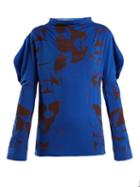 Matchesfashion.com Matty Bovan - Printed Stretch Jersey Top - Womens - Red Multi