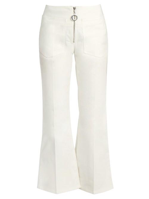 Edun Mid-rise Flared Cropped Jeans
