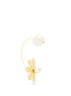 Simone Rocha Flower Gold-plated Hoop Single Earring