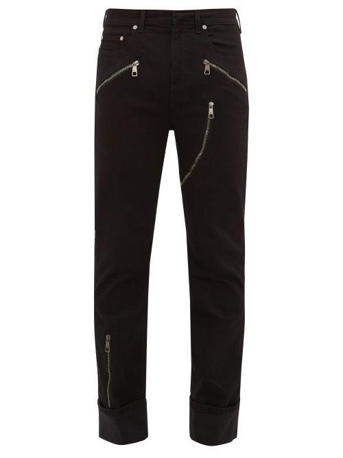 Matchesfashion.com Neil Barrett - Multi Zip Slim Leg Jeans - Mens - Black