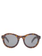 Matchesfashion.com Prada Eyewear - Round Tortoiseshell-effect Acetate Sunglasses - Mens - Tortoiseshell